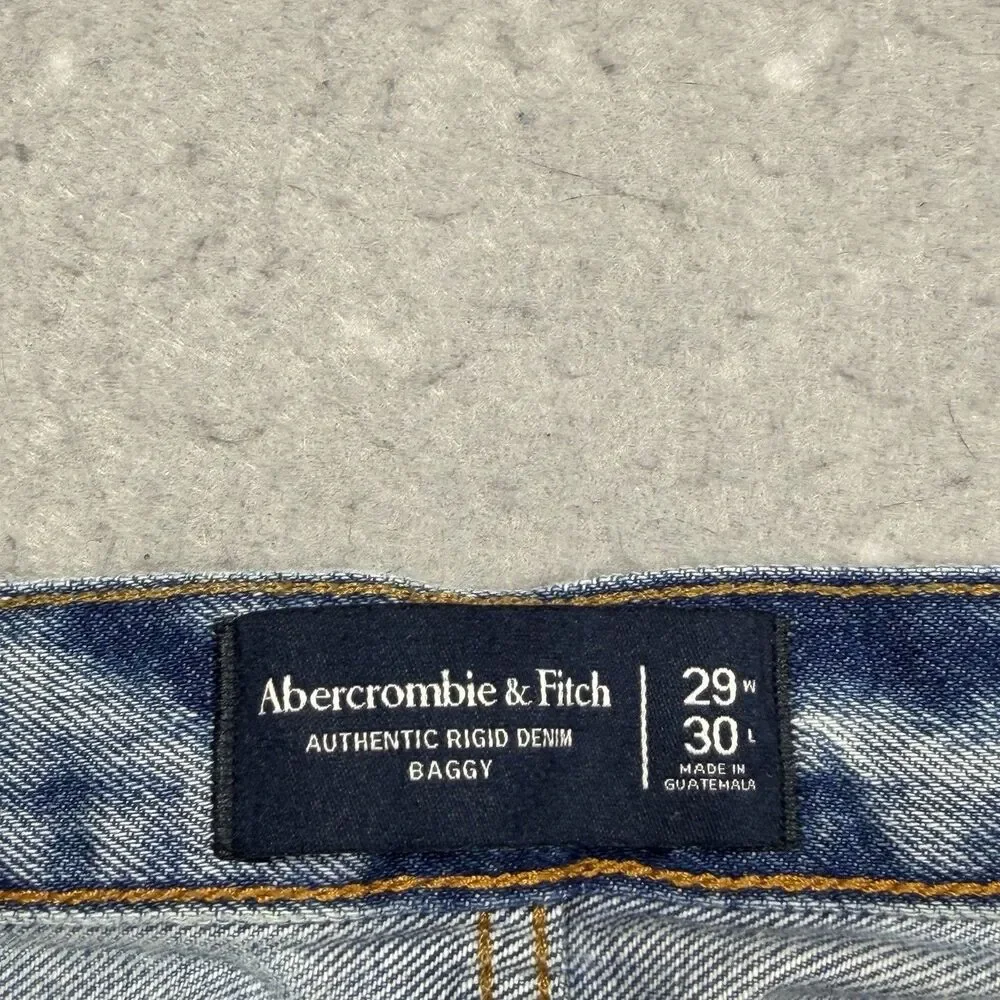 Abercrombie & Fitch Jeans Women’s 29 Authentic Rigid Denim Baggy Patchwork